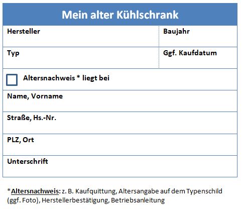 Altersnachweis Kühlschrank